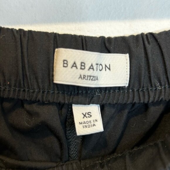 Aritzia Babaton System Wide-leg cotton Poplin Pant Black - Picture 10 of 13